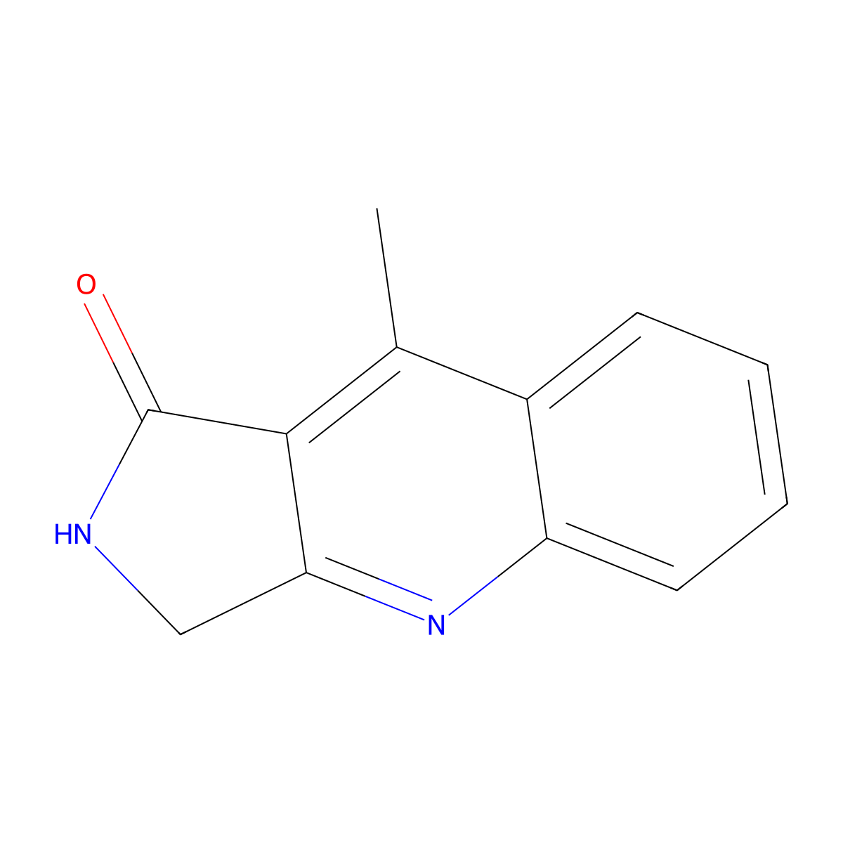 9-methyl-1H,2H,3H-pyrrolo[3,4-b]quinolin-1-one molecular structure, CAS 1012068-73-3