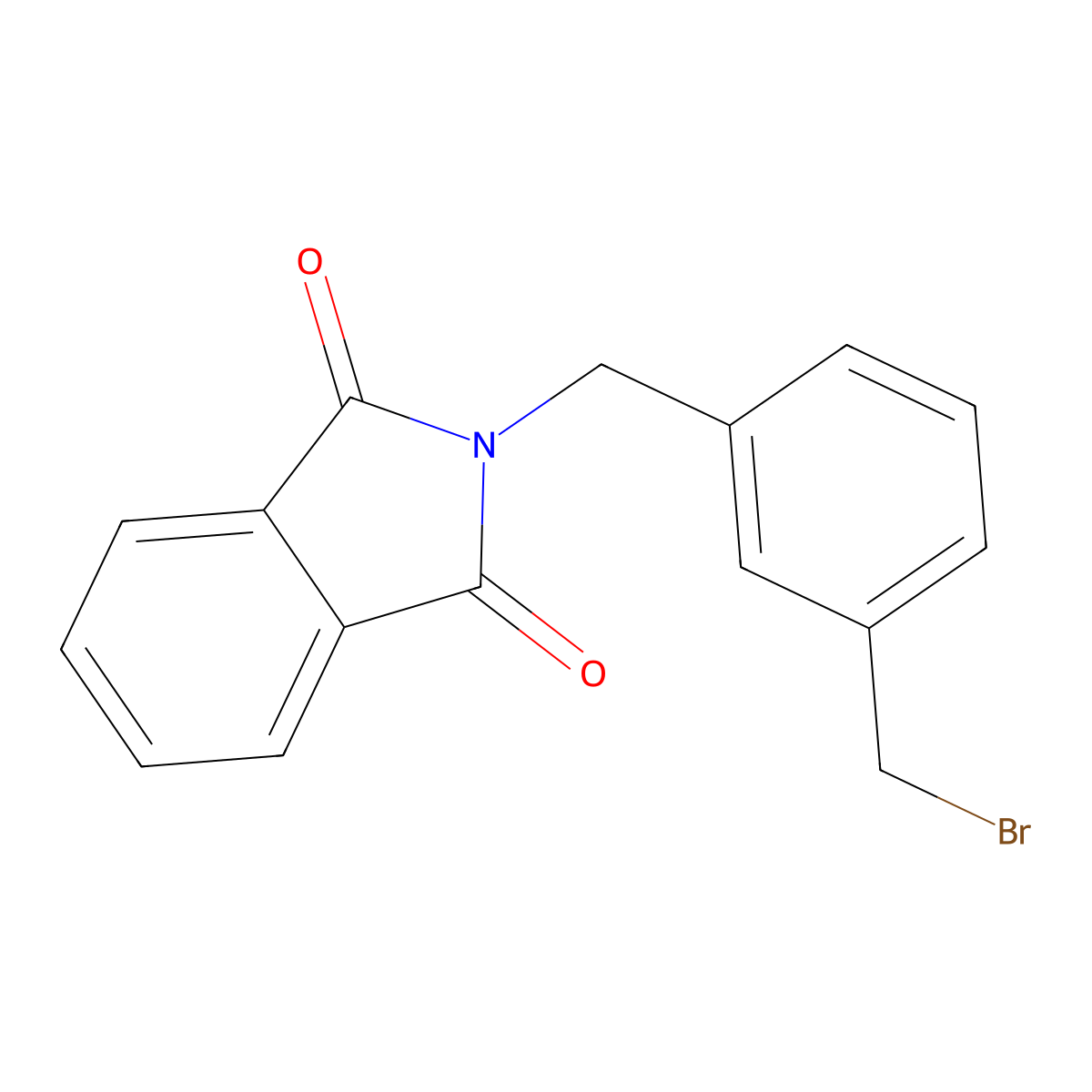 N-(3-bromomethylbenzyl)phthalimide molecular structure, CAS 101207-74-3