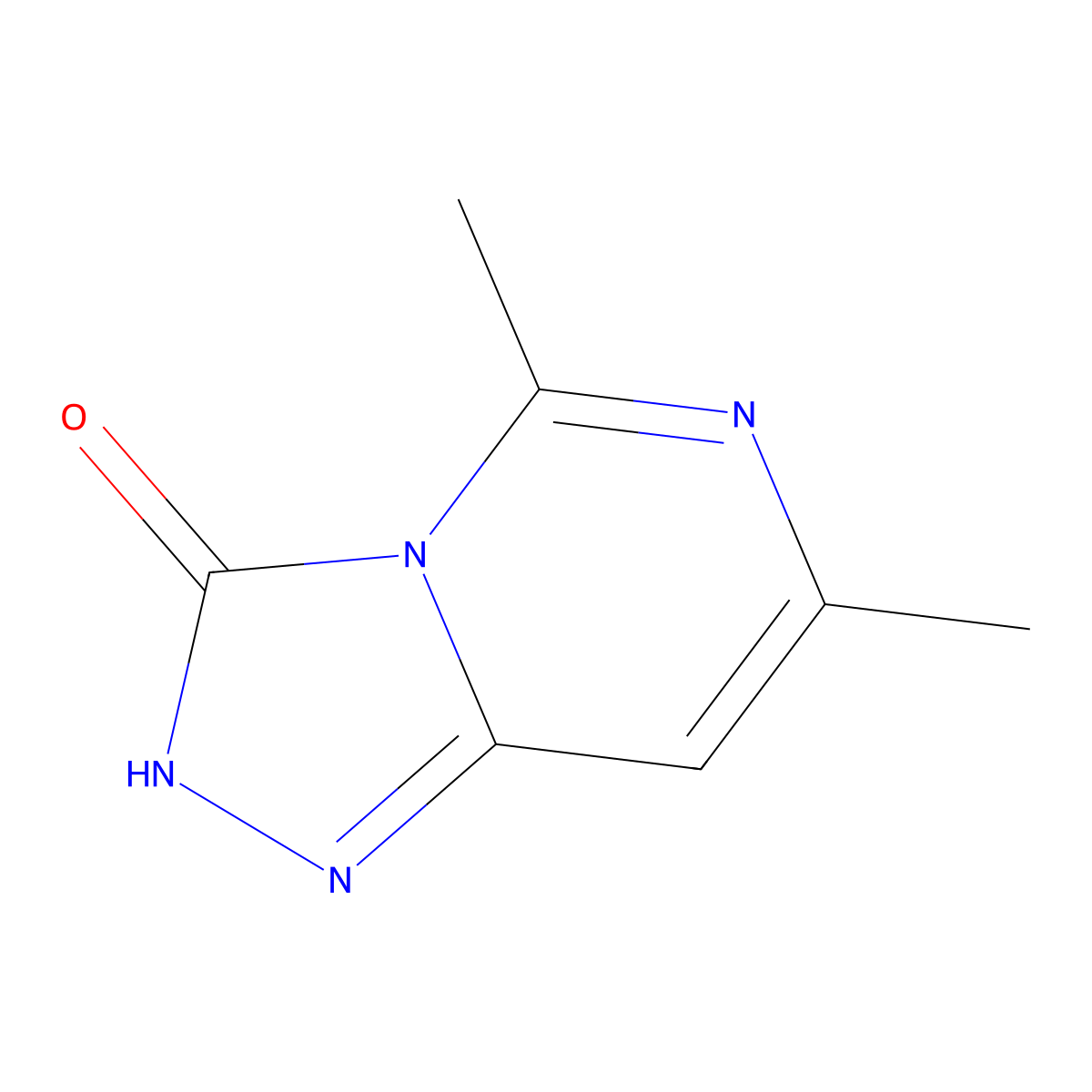 5,7-dimethyl-2H,3H-[1,2,4]triazolo[4,3-c]pyrimidin-3-one molecular structure, CAS 101208-60-0
