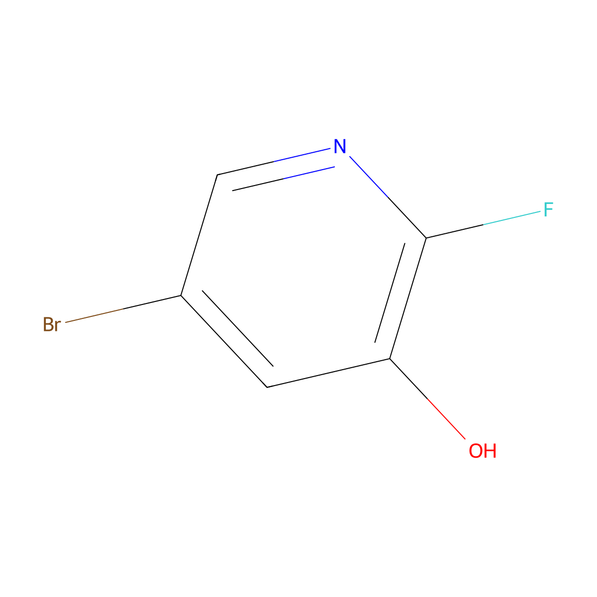 5-Bromo-2-fluoropyridin-3-ol molecular structure, CAS 1012084-53-5