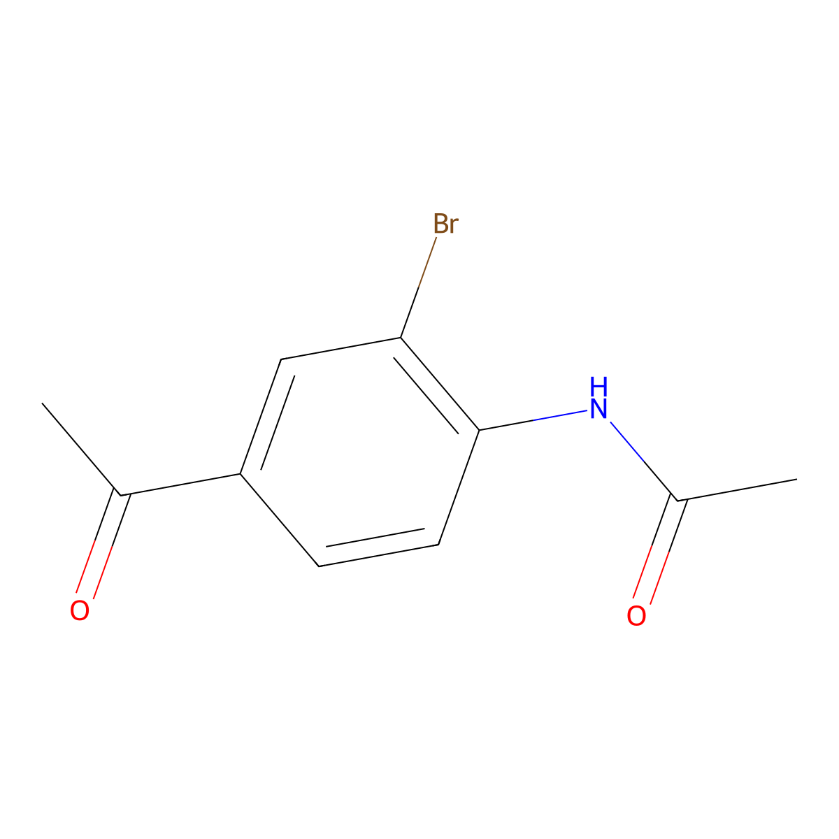 4'-Acetamido-3'-bromoacetophenone molecular structure, CAS 101209-08-9
