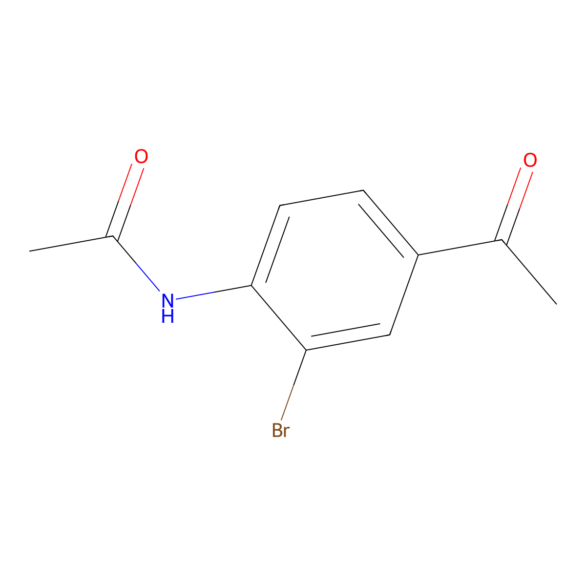 4'-Acetamido-3'-bromoacetophenone molecular structure, CAS 101209-08-9