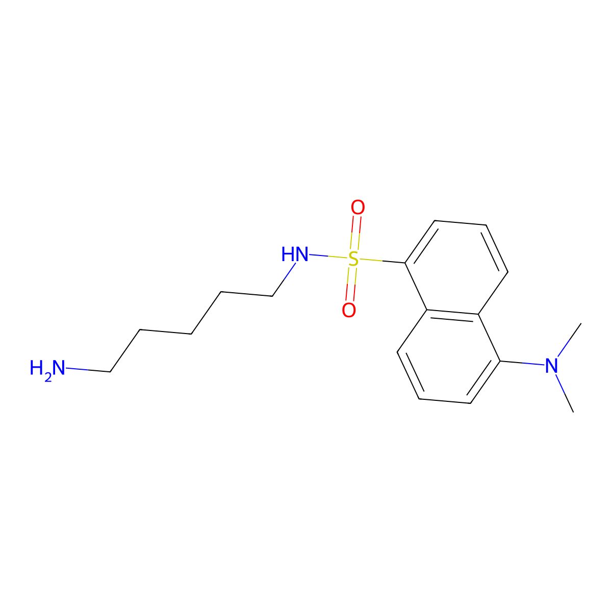 Monodansylcadaverine molecular structure, CAS 10121-91-2