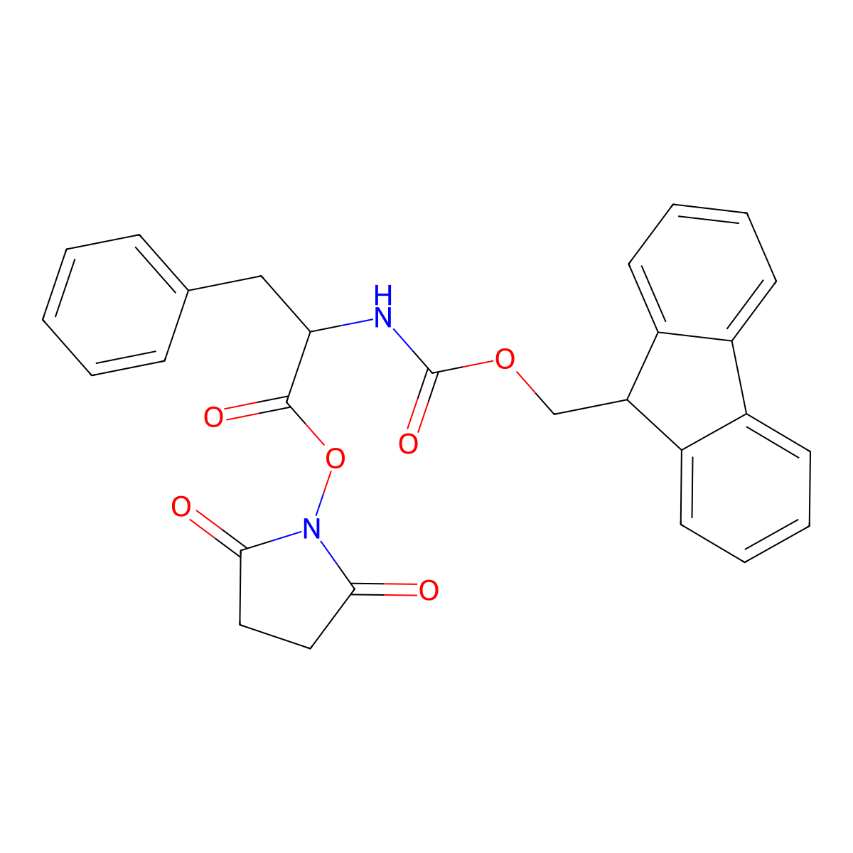 Fmoc-Phe-OSu molecular structure, CAS 101214-43-1