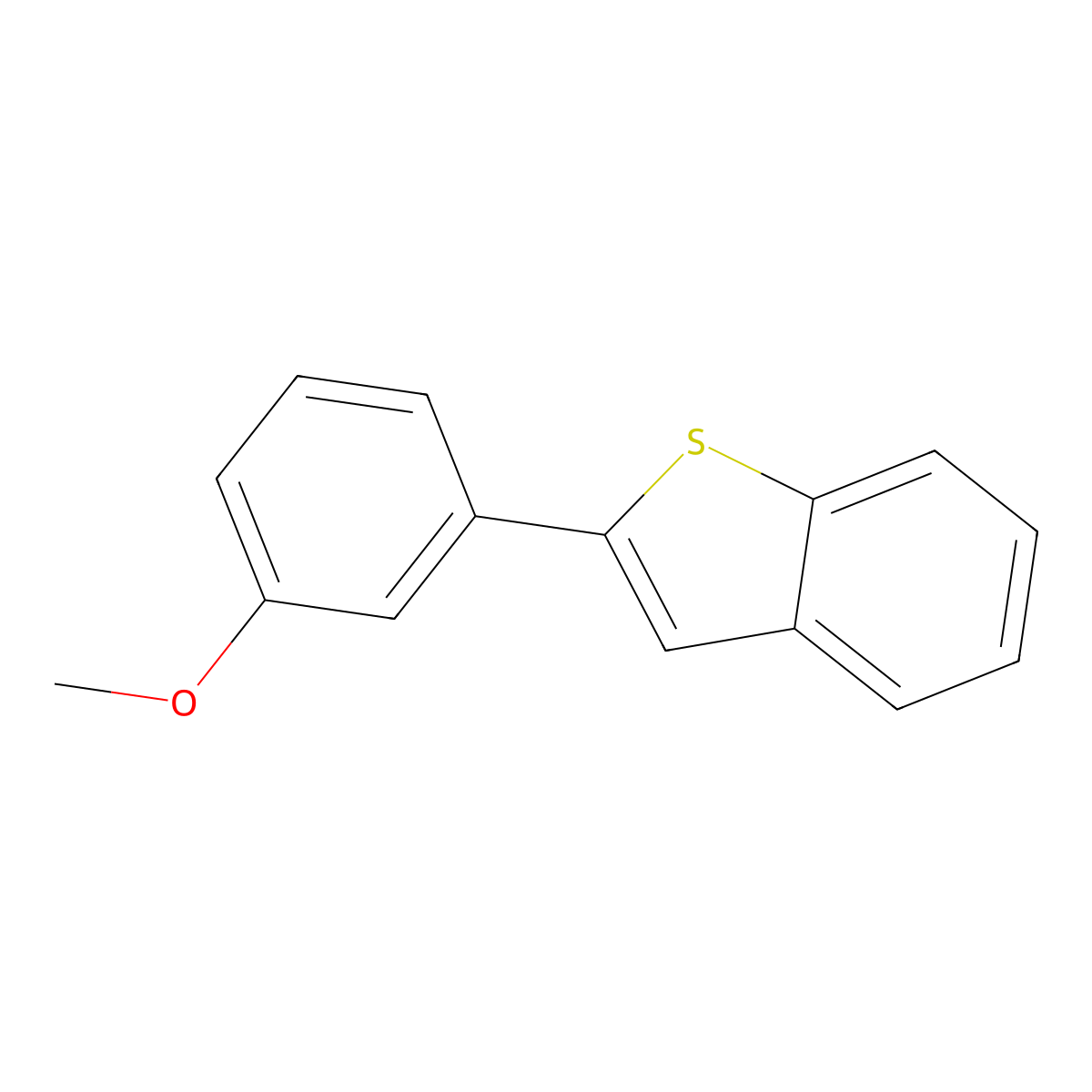 2-(3-Methoxyphenyl)-1-benzothiophene molecular structure, CAS 101219-33-4