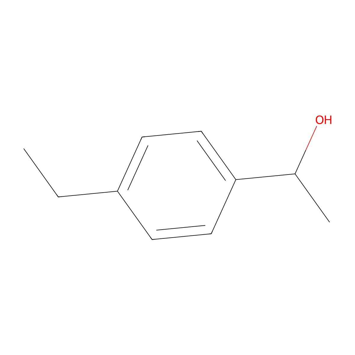 (1S)-1-(4-ethylphenyl)ethan-1-ol molecular structure, CAS 101219-72-1