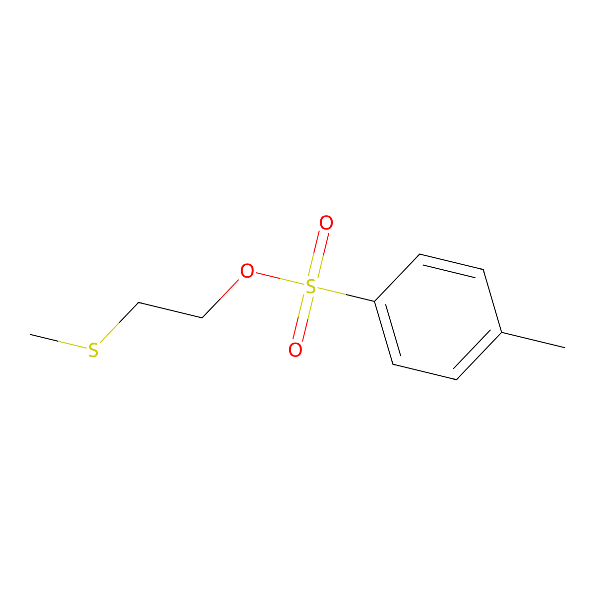 2-(Methylsulfanyl)ethyl 4-methylbenzene-1-sulfonate molecular structure, CAS 101219-78-7