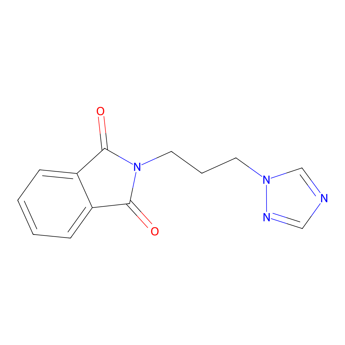 2-[3-(1H-1,2,4-Triazol-1-yl)propyl]-1H-isoindole-1,3(2H)-dione molecular structure, CAS 101225-88-1