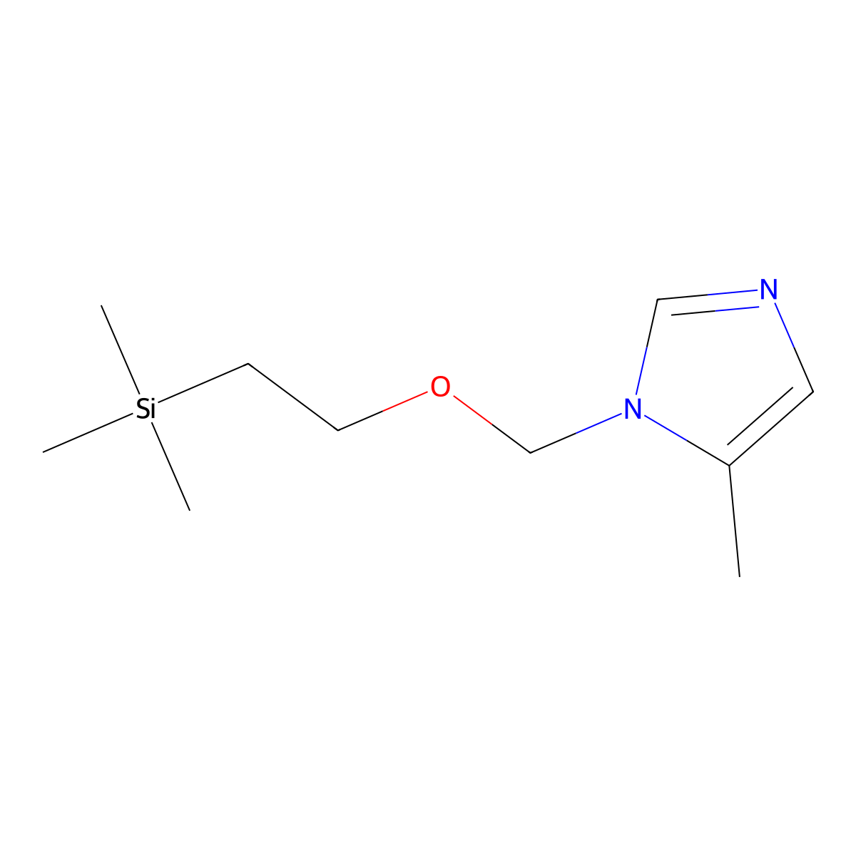 5-Methyl-1-(2-trimethylsilanyl-ethoxymethyl)-1H-imidazole molecular structure, CAS 101226-34-0