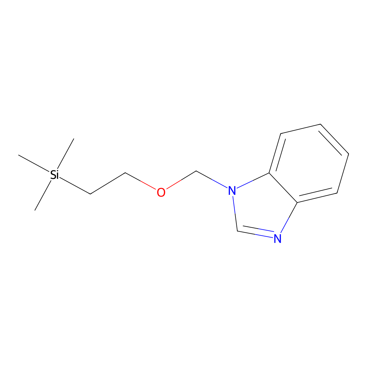 1-((2-(Trimethylsilyl)ethoxy)methyl)-1H-benzo[D]imidazole molecular structure, CAS 101226-37-3