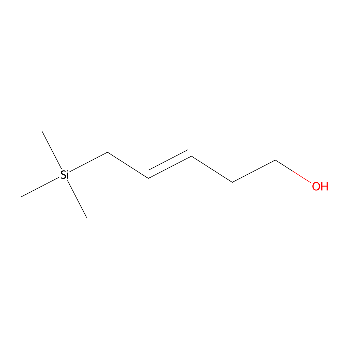 5-(Trimethylsilyl)pent-3-en-1-ol molecular structure, CAS 1012314-24-7