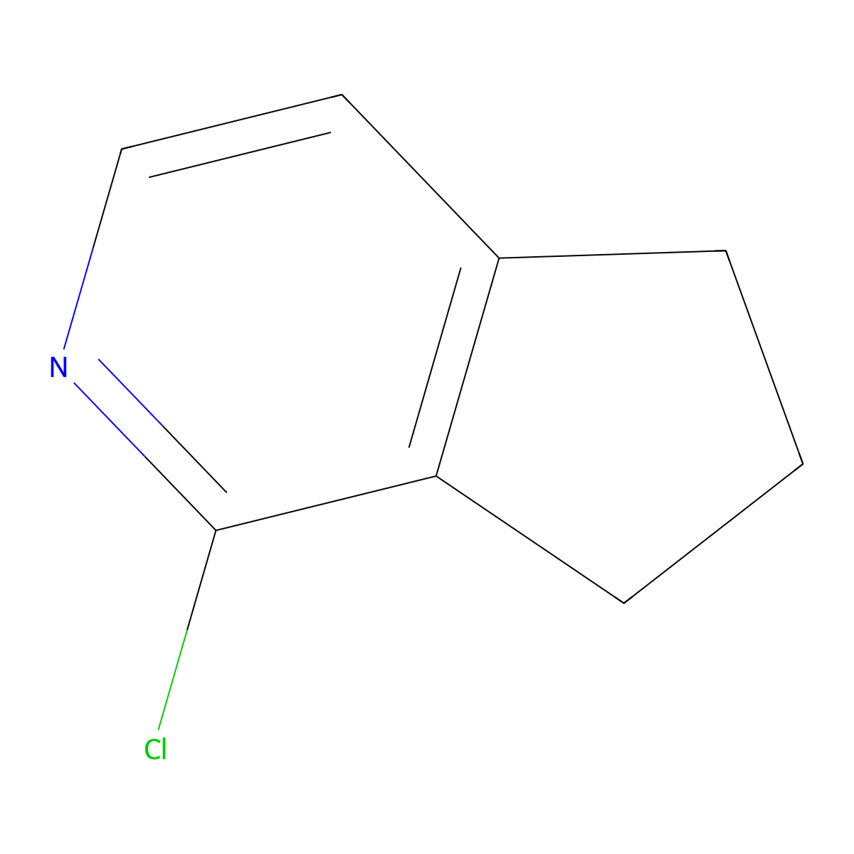 1-chloro-5H,6H,7H-cyclopenta[c]pyridine molecular structure, CAS 101234-89-3