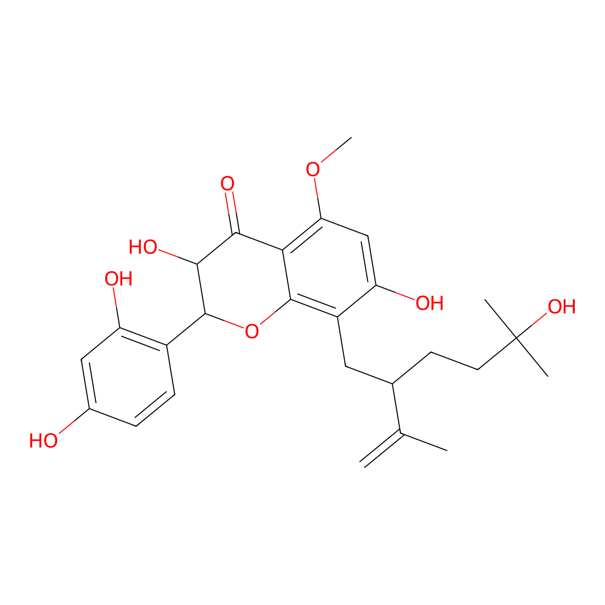 Kushenol K molecular structure, CAS 101236-49-1