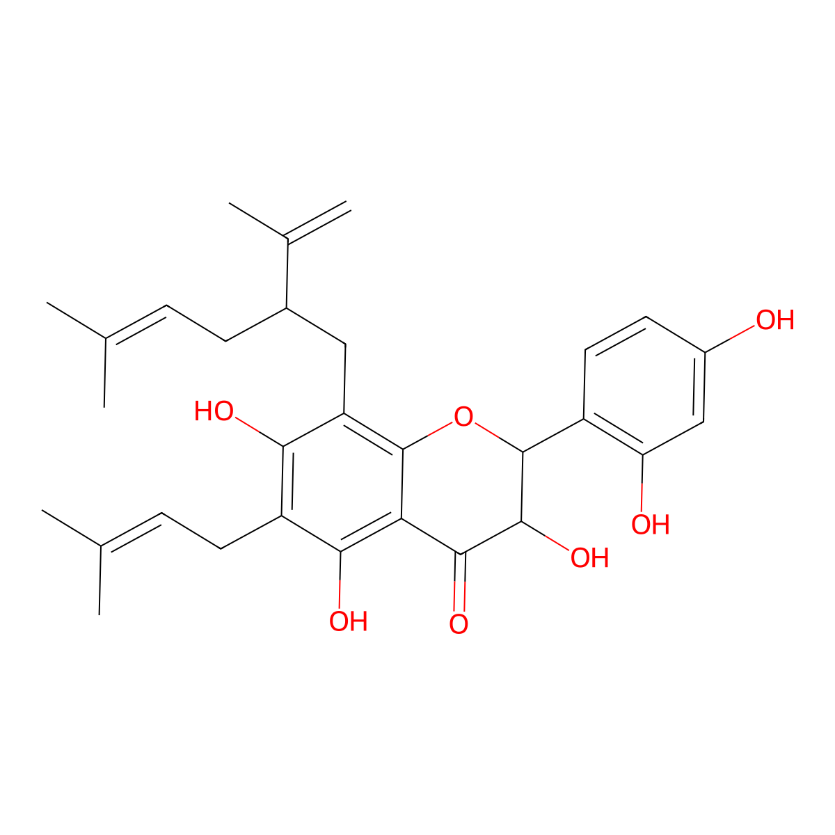 Kushenol M molecular structure, CAS 101236-51-5