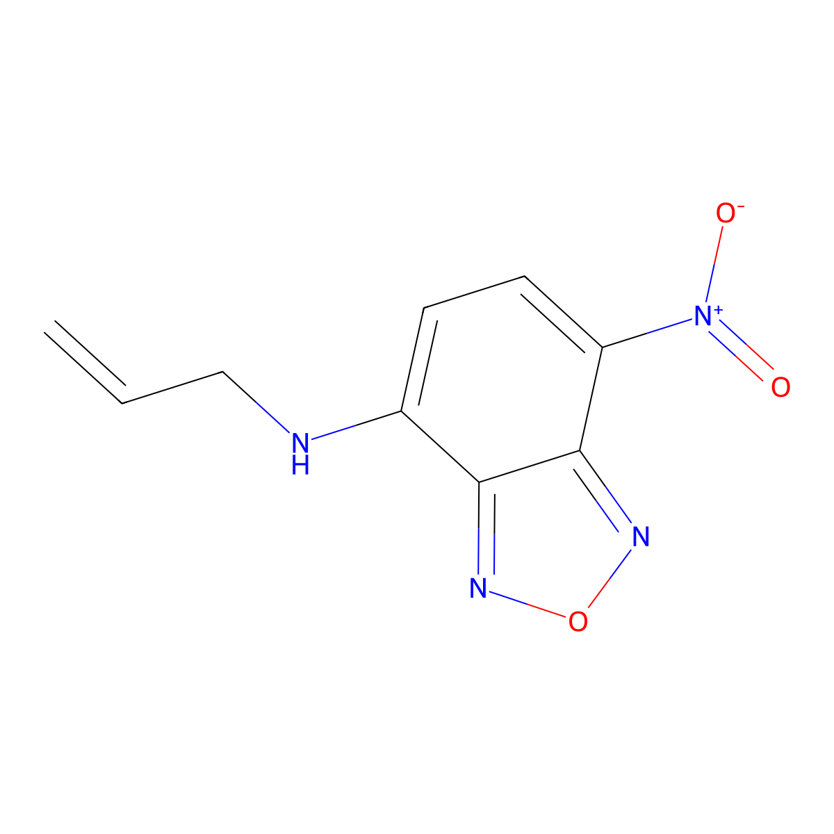 7-Nitro-N-(prop-2-en-1-yl)-2,1,3-benzoxadiazol-4-amine molecular structure, CAS 101237-18-7
