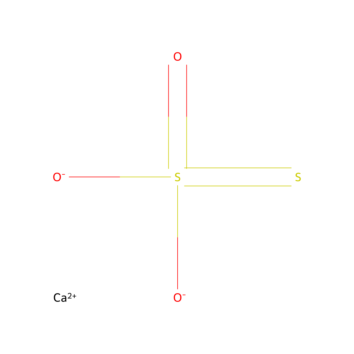 Calcium Thiosulfate molecular structure, CAS 10124-41-1