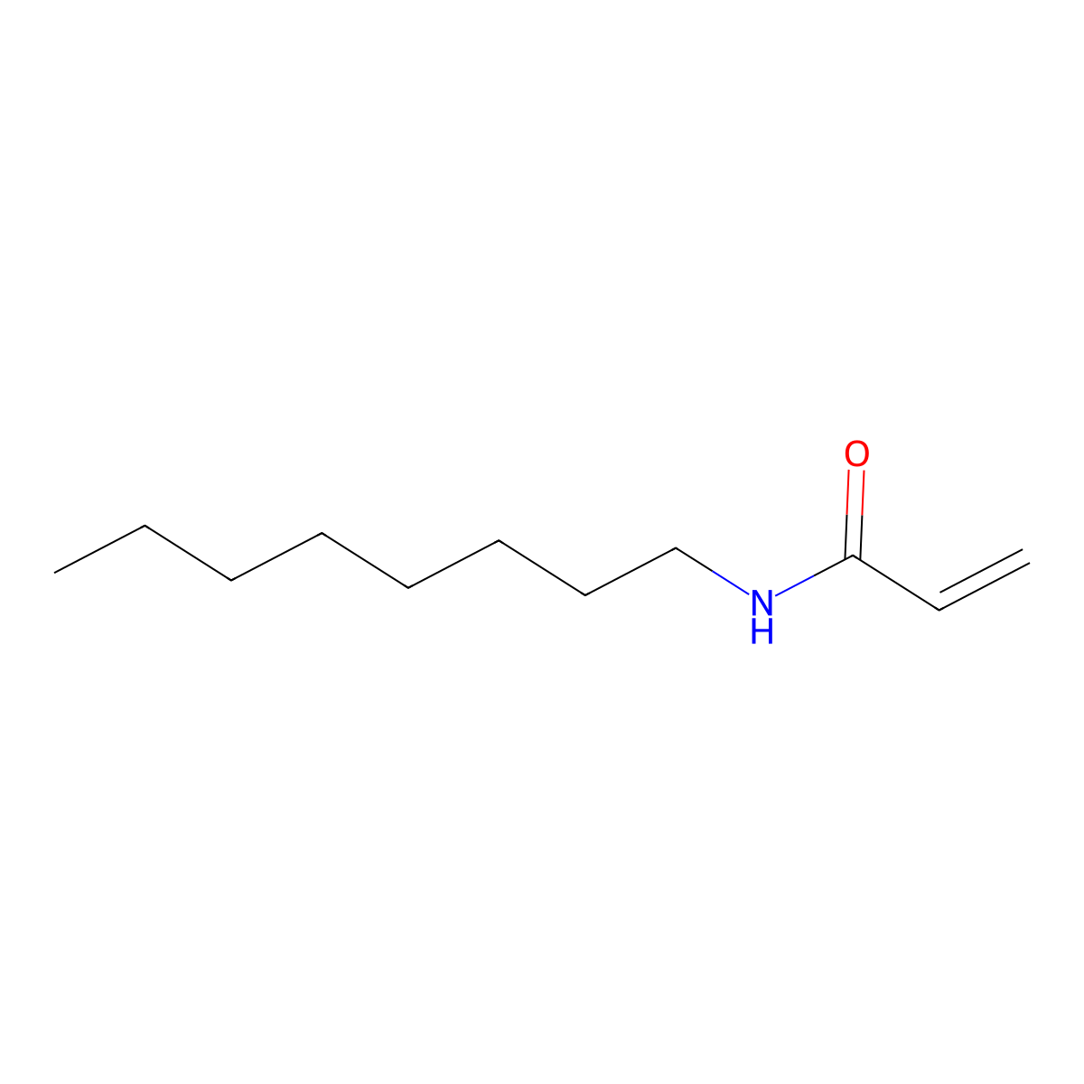 2-Propenamide, N-octyl- molecular structure, CAS 10124-68-2