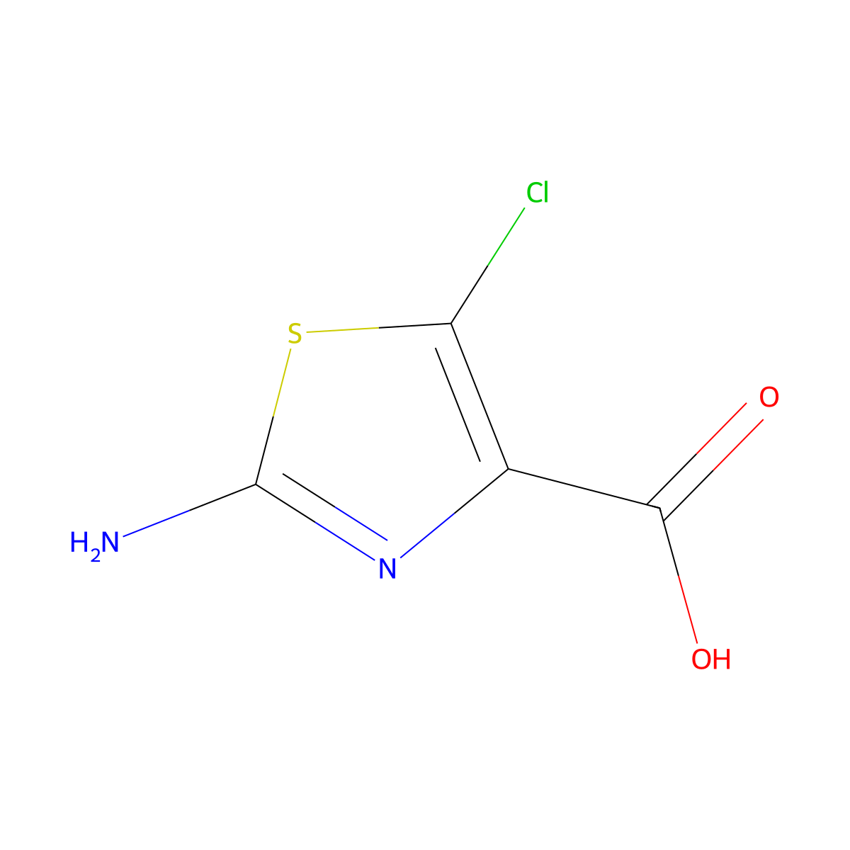 2-Amino-5-chloro-1,3-thiazole-4-carboxylic acid molecular structure, CAS 101242-22-2