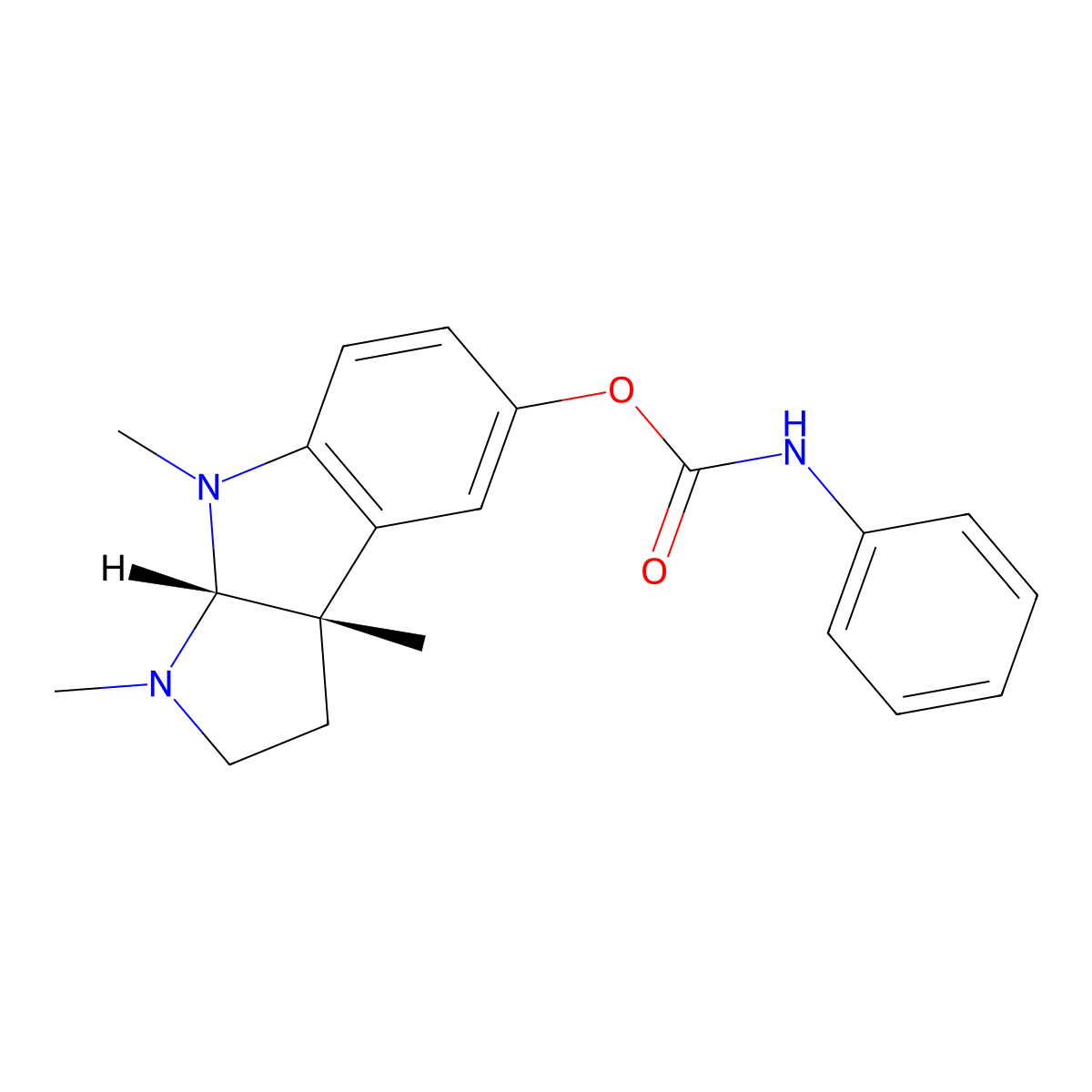 (-)-Phenserine molecular structure, CAS 101246-66-6