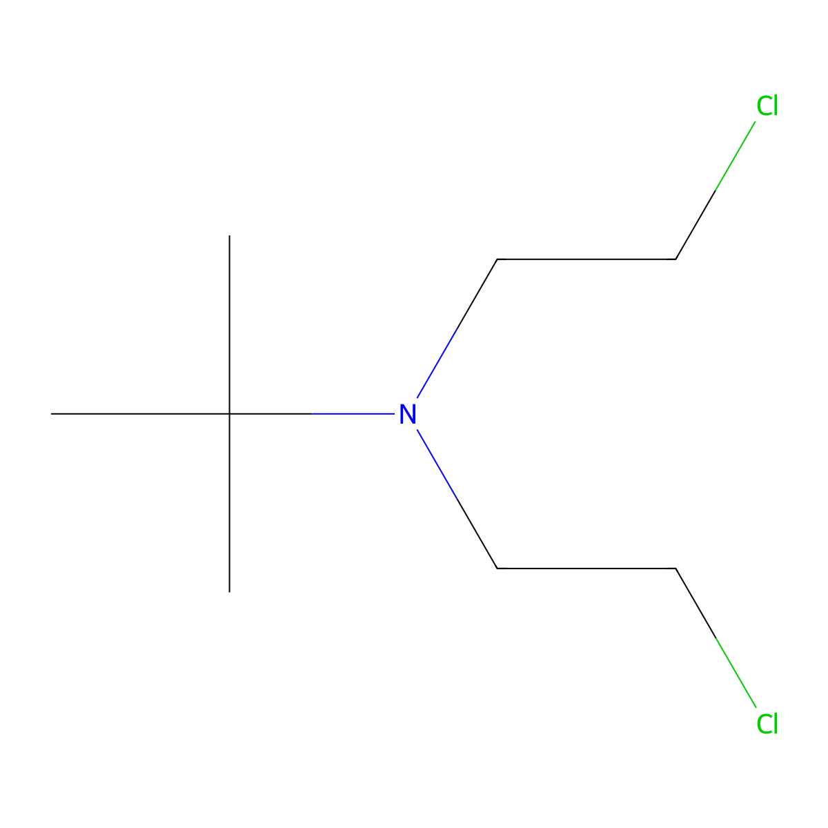 Triethylamine, 2',2''-dichloro-1,1-dimethyl- molecular structure, CAS 10125-86-7