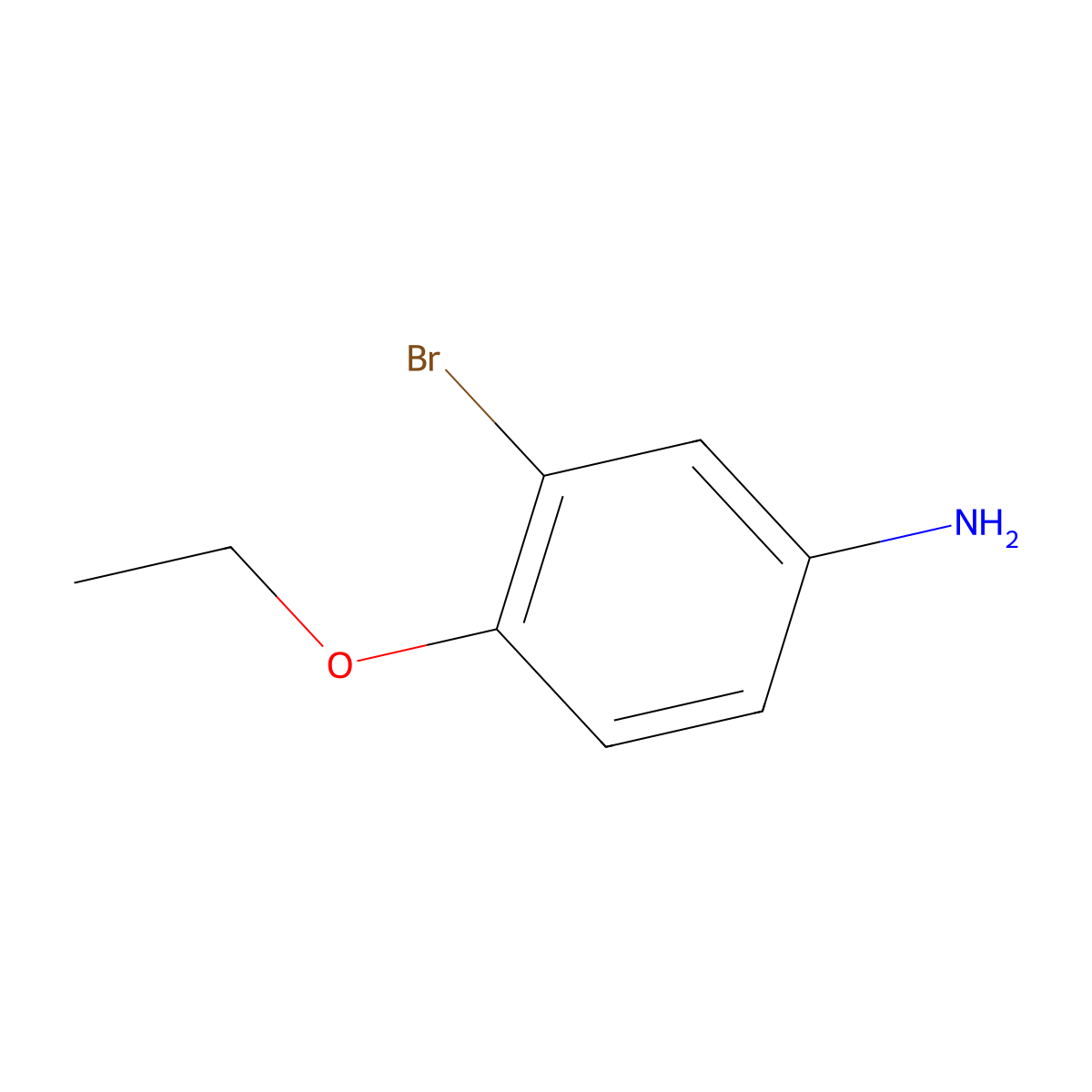 3-Bromo-4-ethoxyaniline molecular structure, CAS 101251-12-1