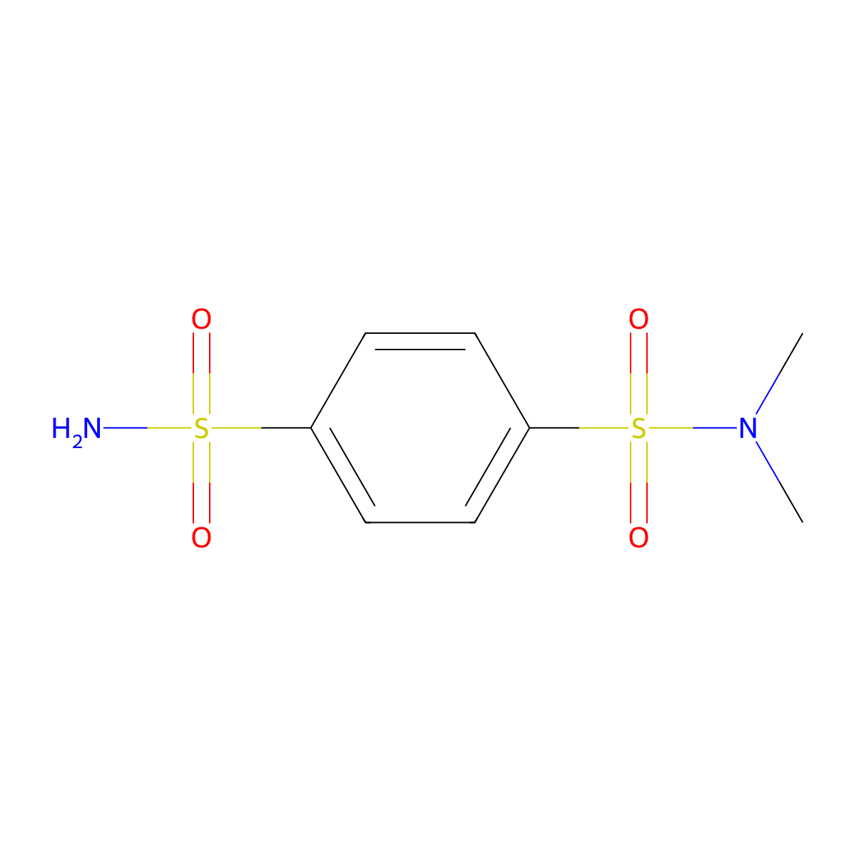 N1,N1-dimethylbenzene-1,4-disulfonamide molecular structure, CAS 101251-36-9