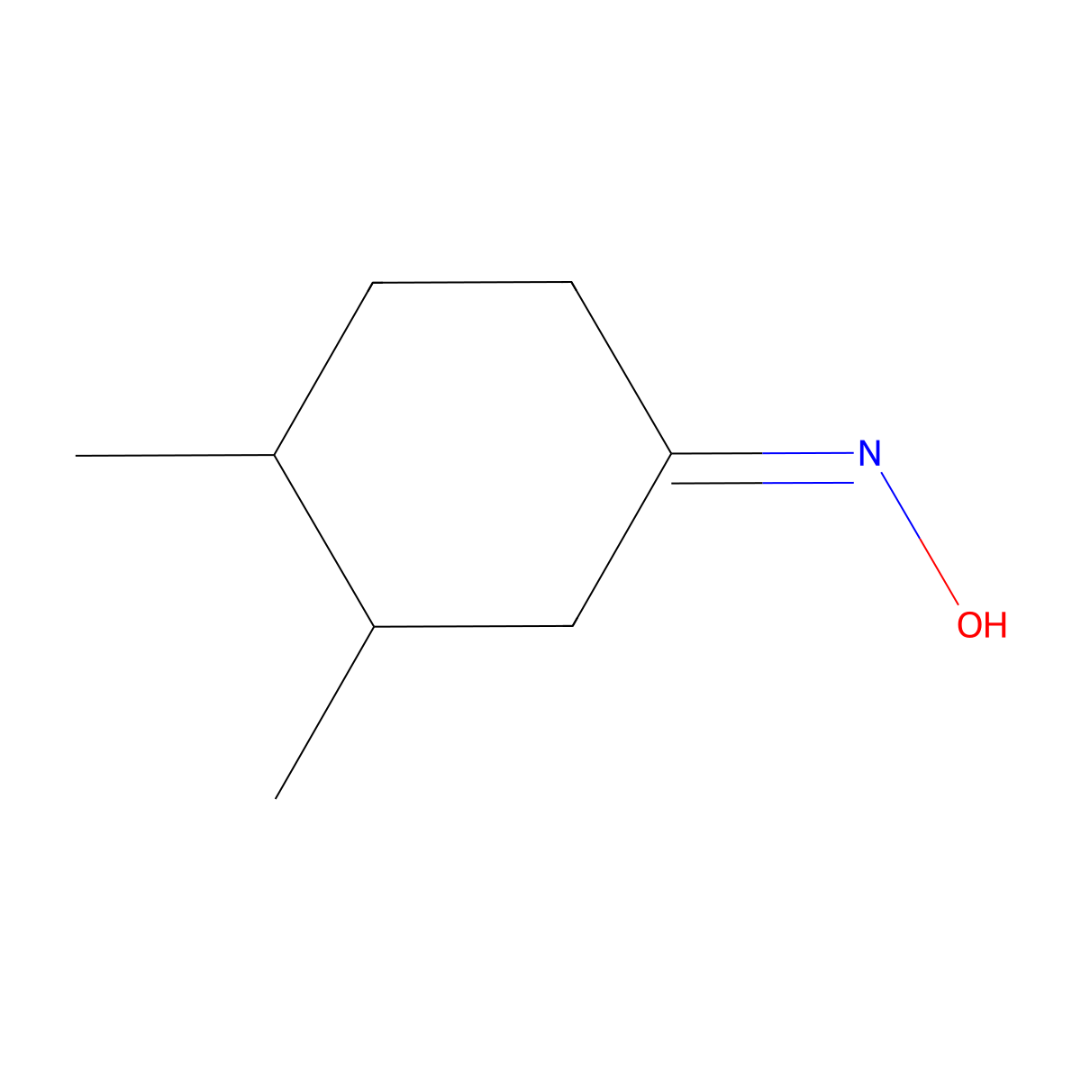 N-(3,4-dimethylcyclohexylidene)hydroxylamine molecular structure, CAS 101252-07-7