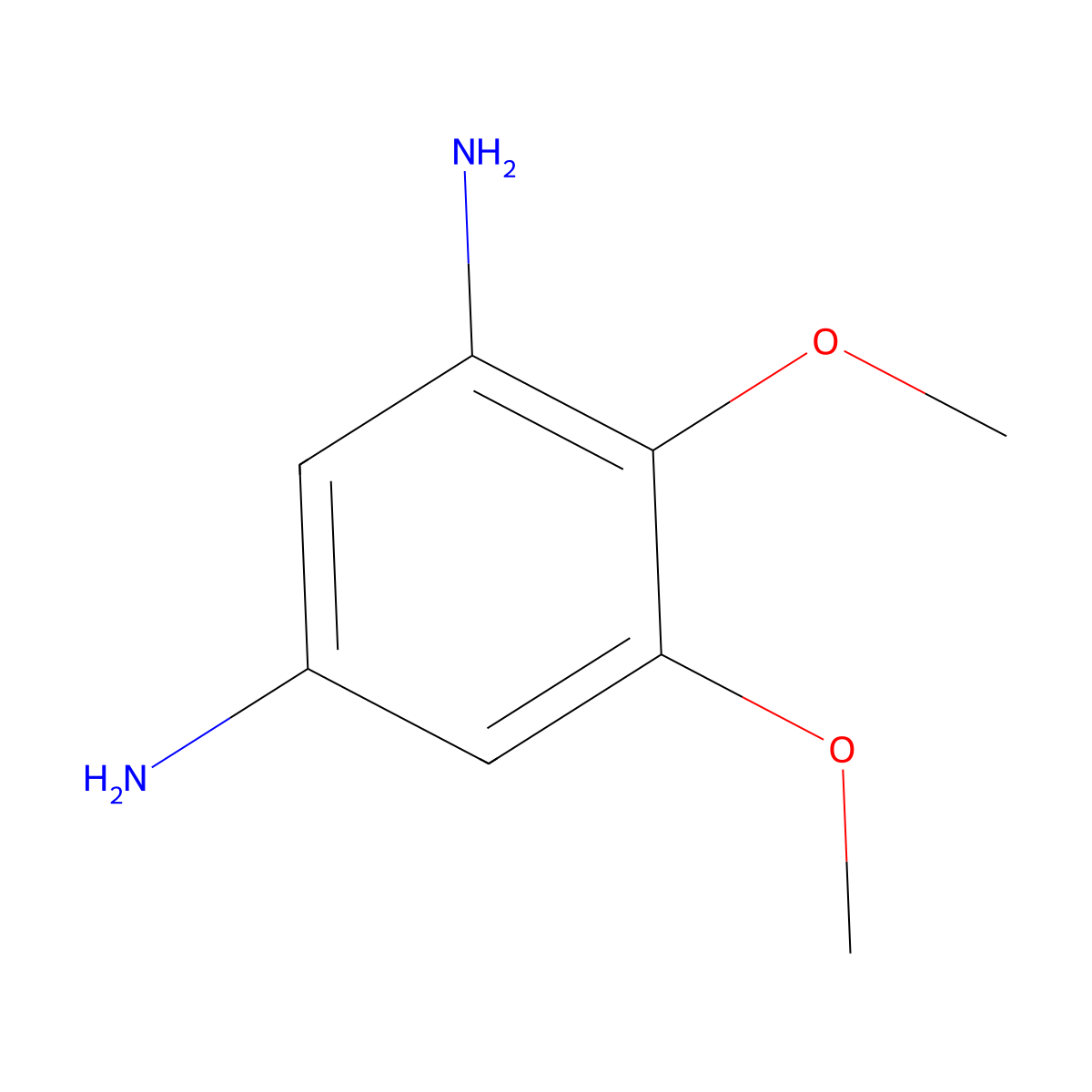 4,5-Dimethoxybenzene-1,3-diamine molecular structure, CAS 101252-48-6