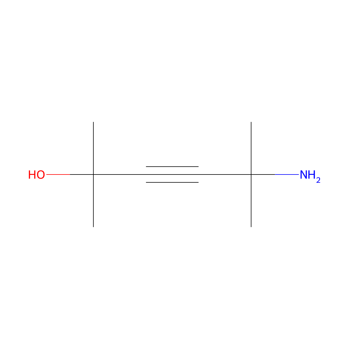 5-Amino-2,5-dimethylhex-3-yn-2-ol molecular structure, CAS 101253-13-8