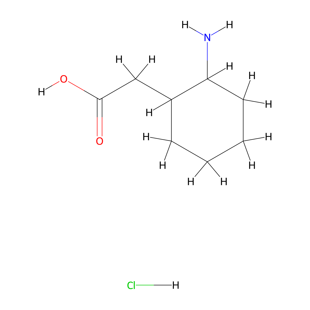 2-(2-Aminocyclohexyl)acetic acid hydrochloride molecular structure, CAS 101253-24-1
