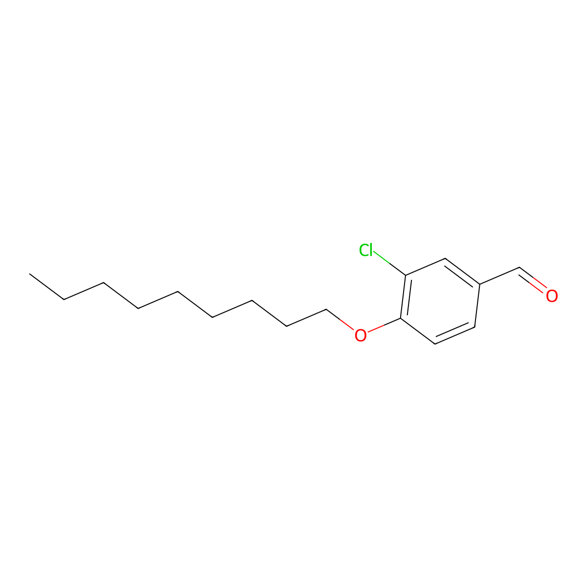 3-Chloro-4-(nonyloxy)benzaldehyde molecular structure, CAS 101254-64-2