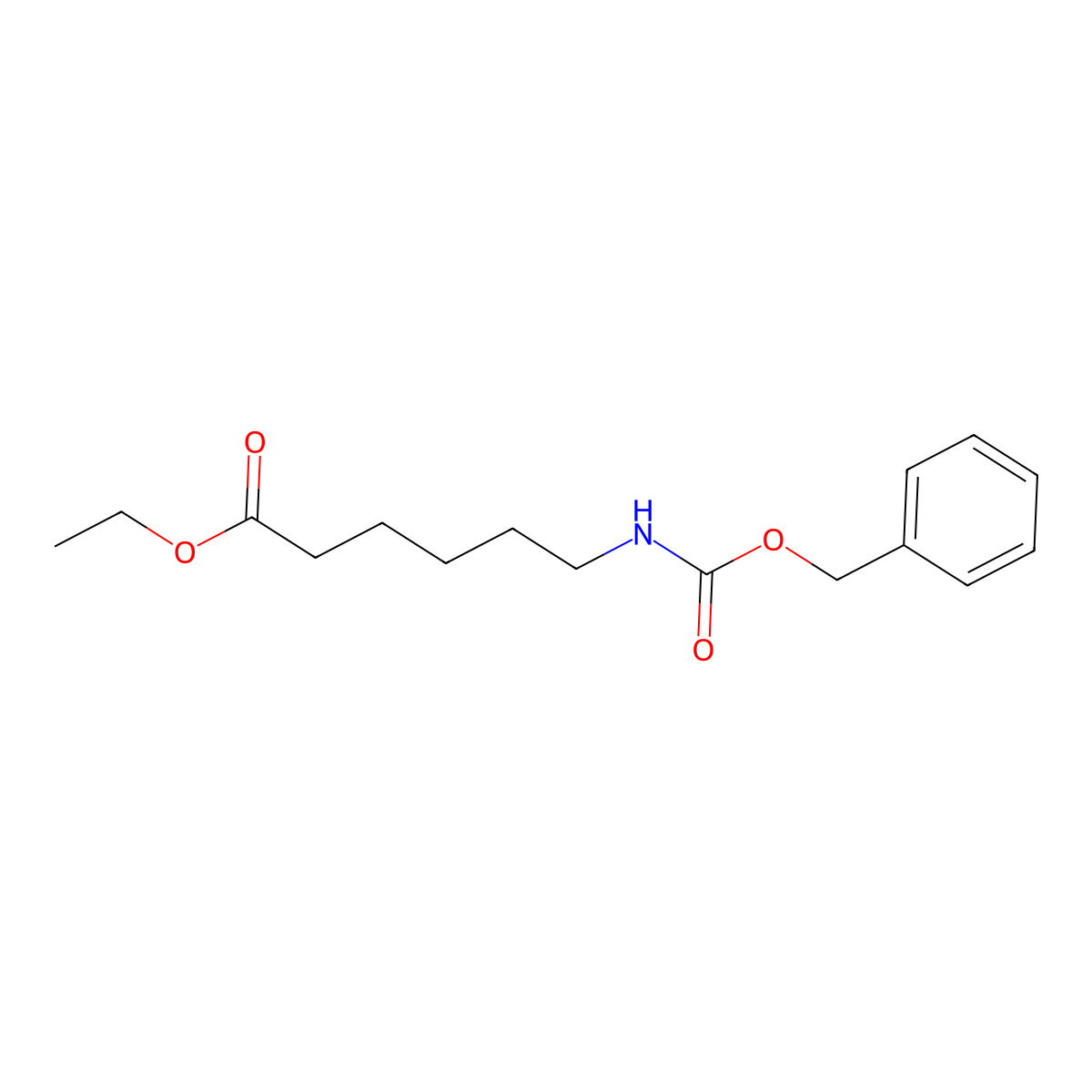 Ethyl 6-(benzyloxycarbonylamino)hexanoate molecular structure, CAS 101256-59-1