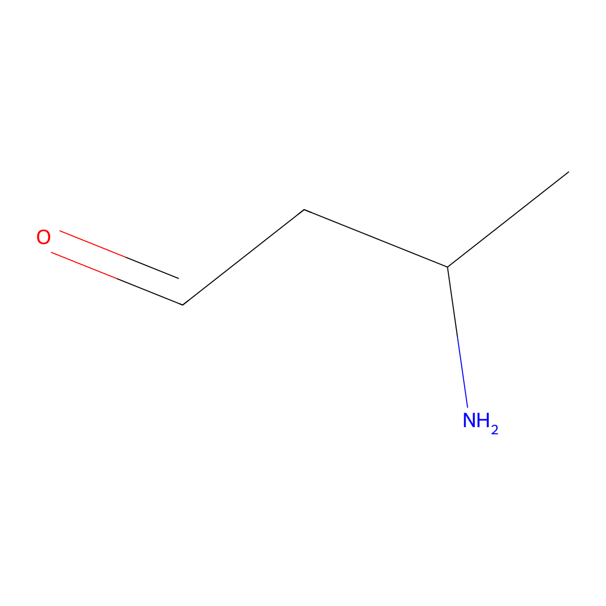 3-Aminobutanal molecular structure, CAS 101256-92-2