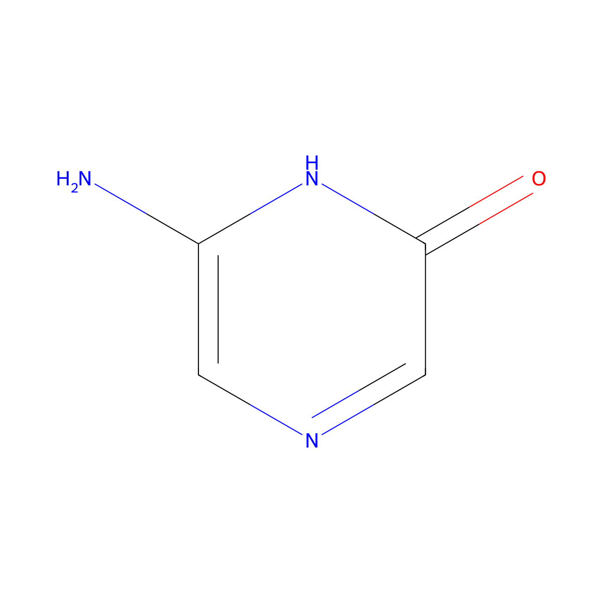 6-Aminopyrazin-2-ol molecular structure, CAS 101257-36-7