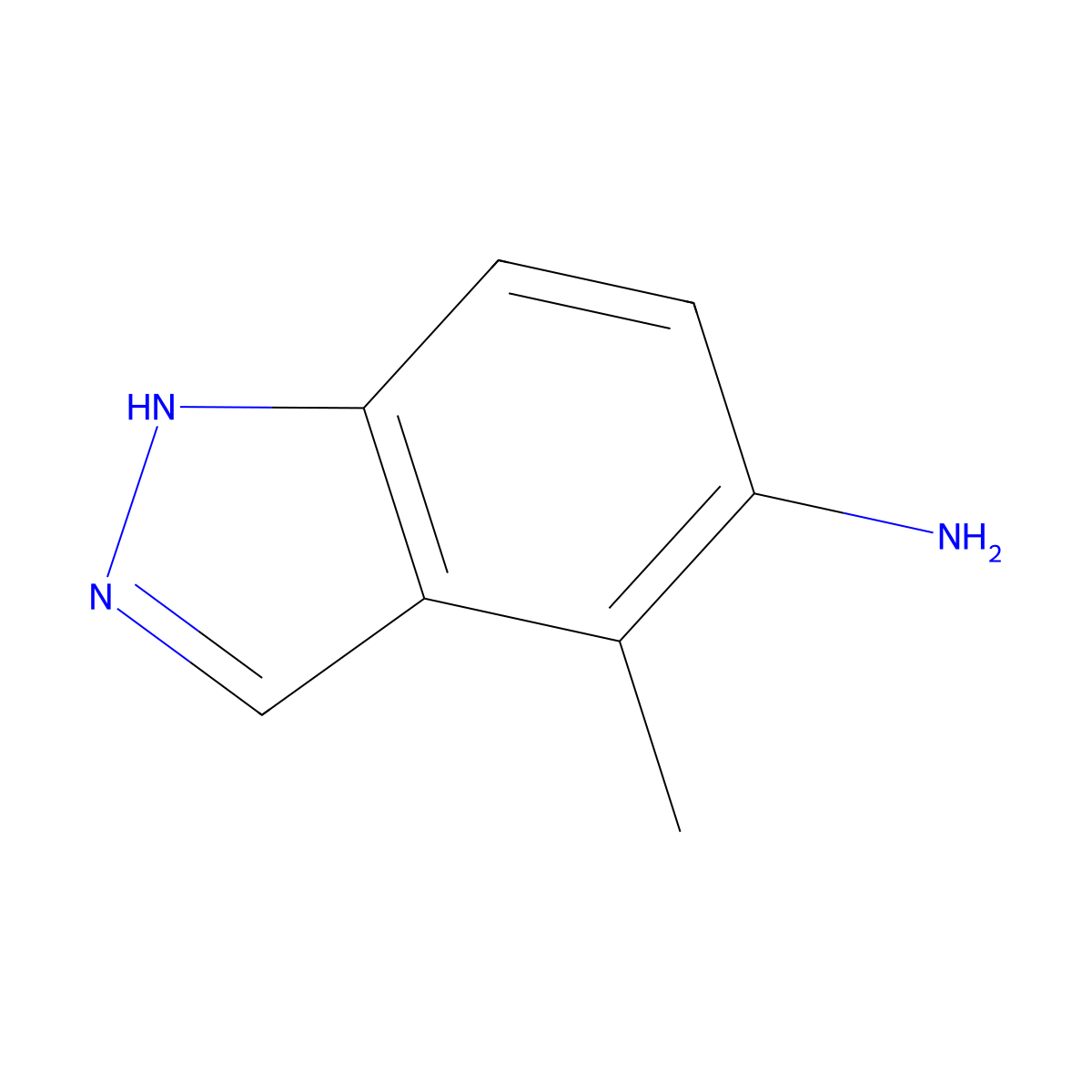 4-Methyl-1H-indazol-5-amine molecular structure, CAS 101257-89-0