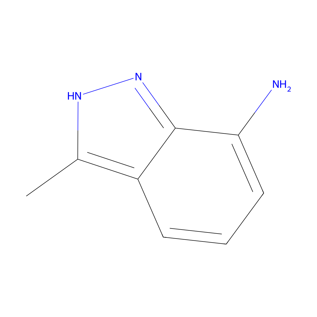 1H-Indazol-7-amine, 3-methyl- molecular structure, CAS 101257-90-3