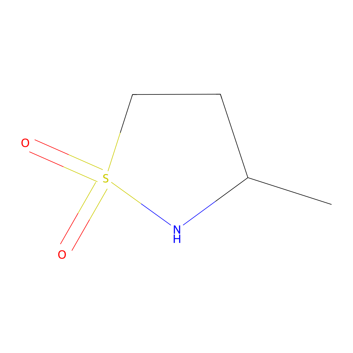 3-Methyl-1,2-thiazolidine 1,1-dioxide molecular structure, CAS 101258-21-3