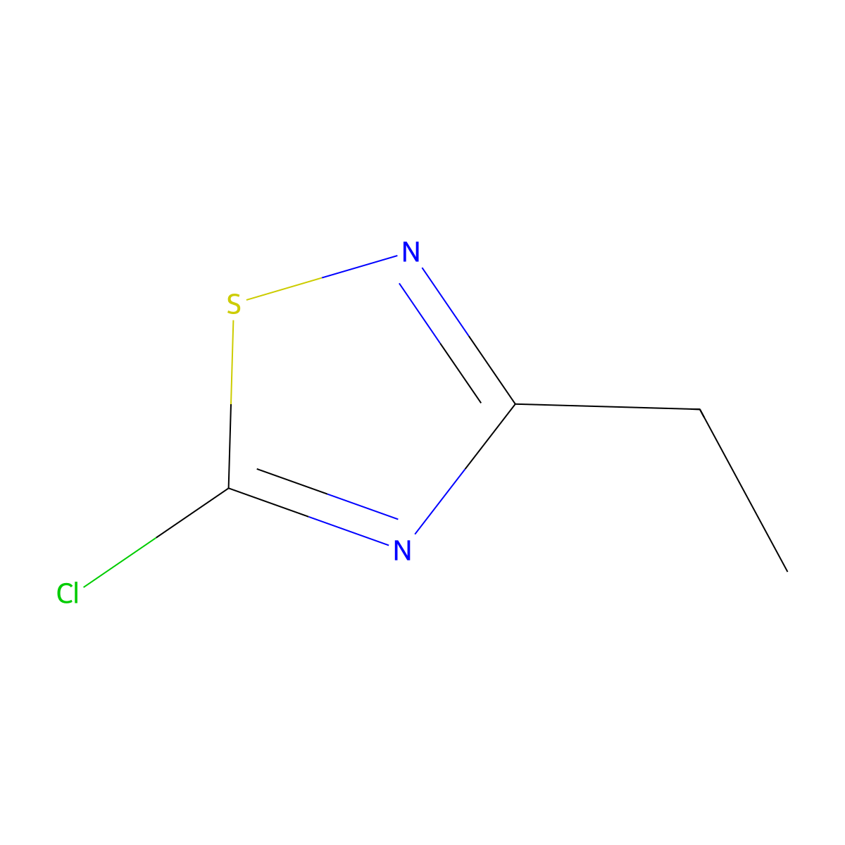 5-Chloro-3-ethyl-1,2,4-thiadiazole molecular structure, CAS 101258-23-5