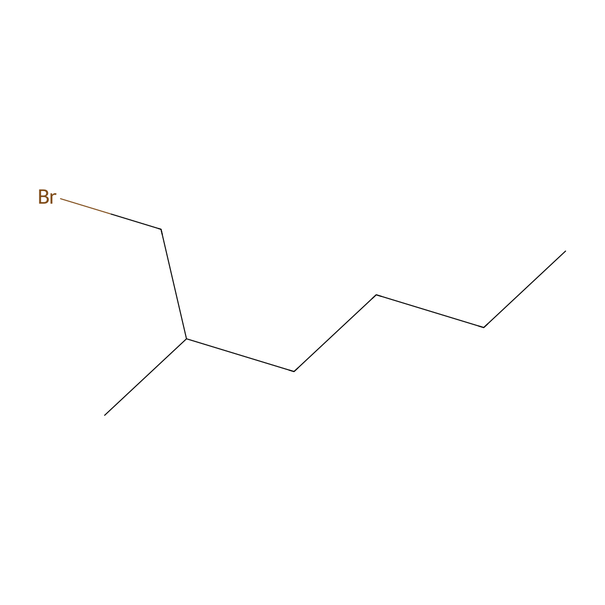 1-Bromo-2-methylhexane molecular structure, CAS 101258-57-5