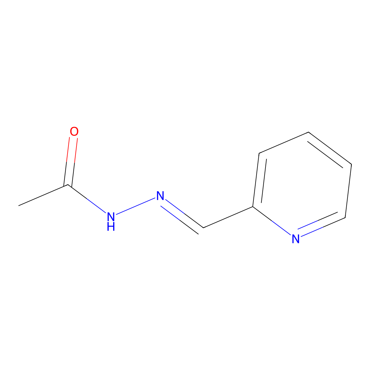 Acetic acid, 2-(2-pyridinylmethylene)hydrazide molecular structure, CAS 101259-13-6