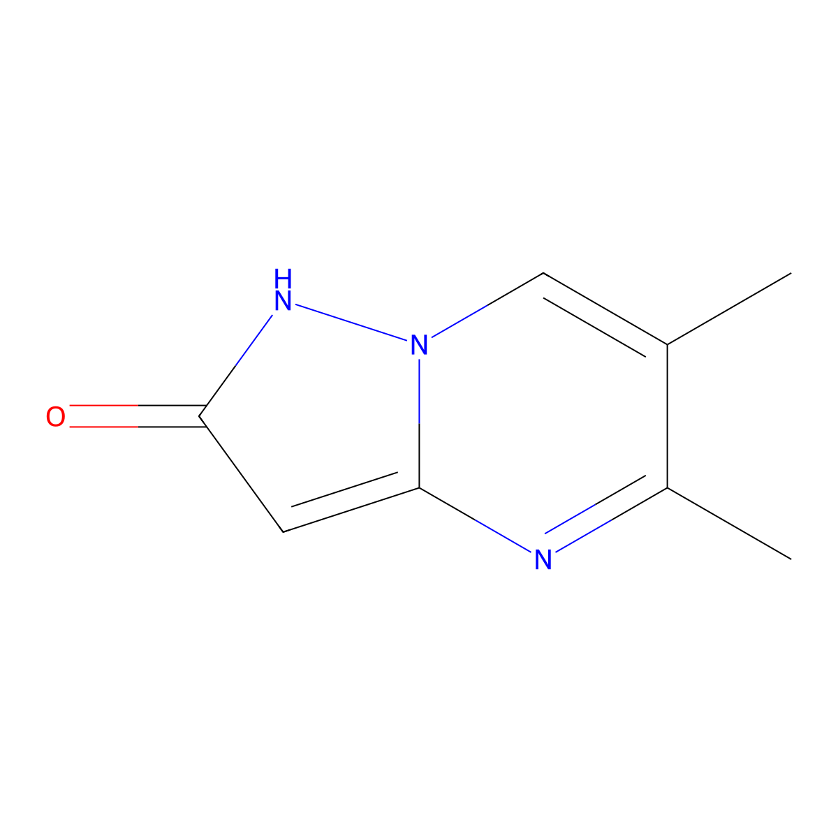 5,6-Dimethylpyrazolo[1,5-a]pyrimidin-2(1H)-one molecular structure, CAS 101259-15-8