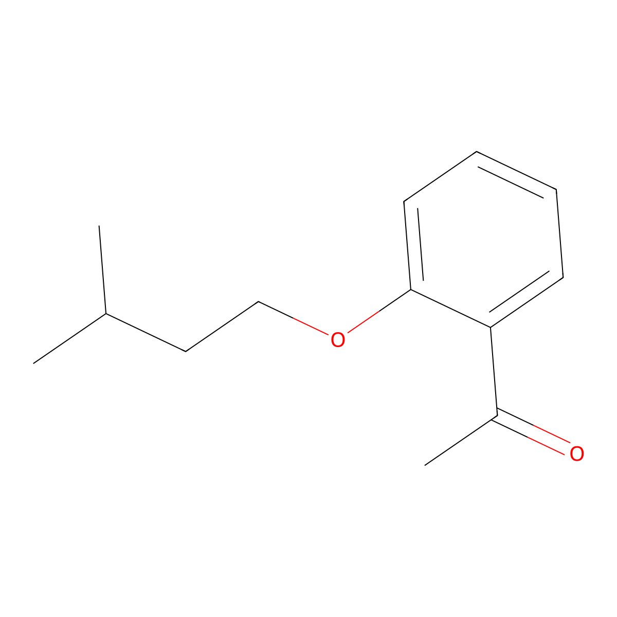 1-(2-(Isopentyloxy)phenyl)ethanone molecular structure, CAS 101267-10-1