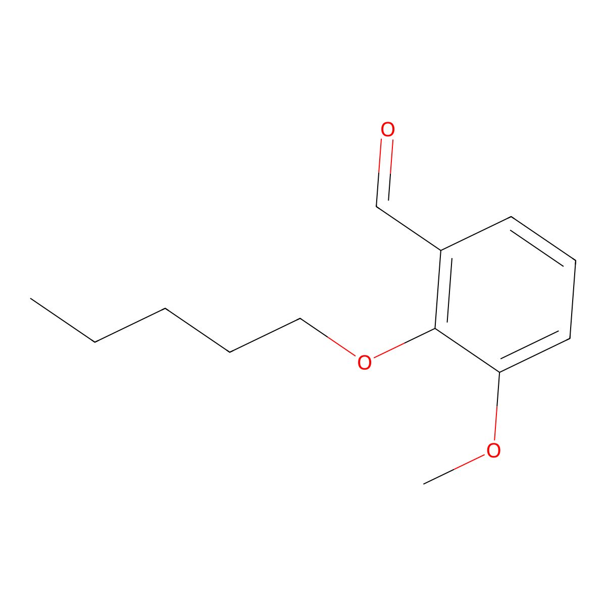 3-Methoxy-2-(pentyloxy)benzaldehyde molecular structure, CAS 101267-80-5