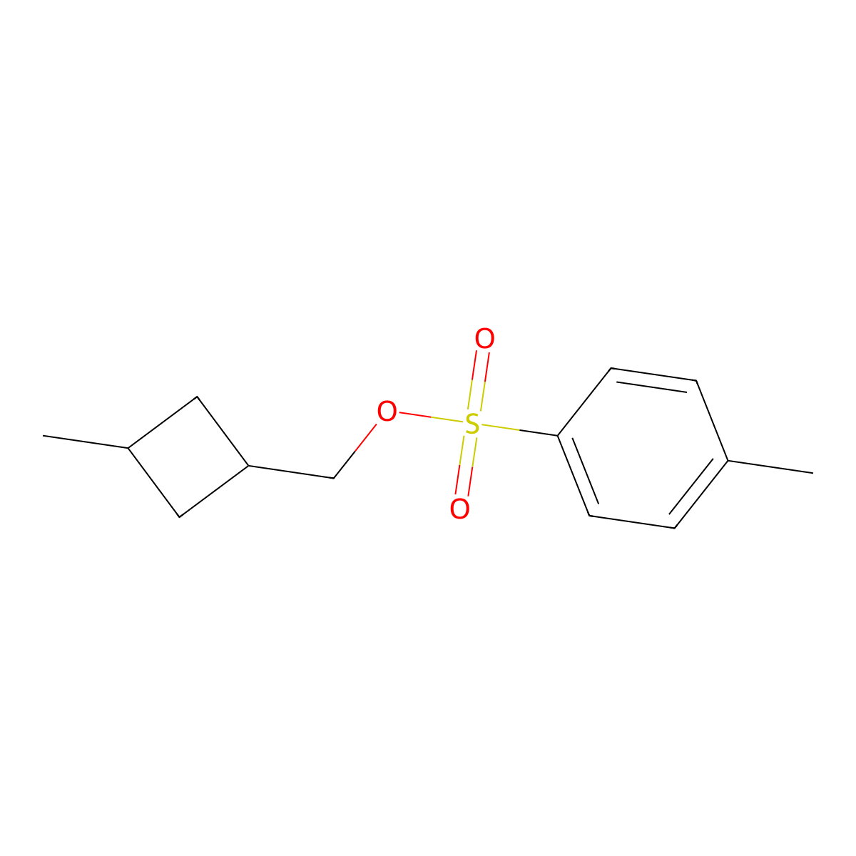 (3-Methylcyclobutyl)methyl 4-methylbenzene-1-sulfonate molecular structure, CAS 101268-23-9