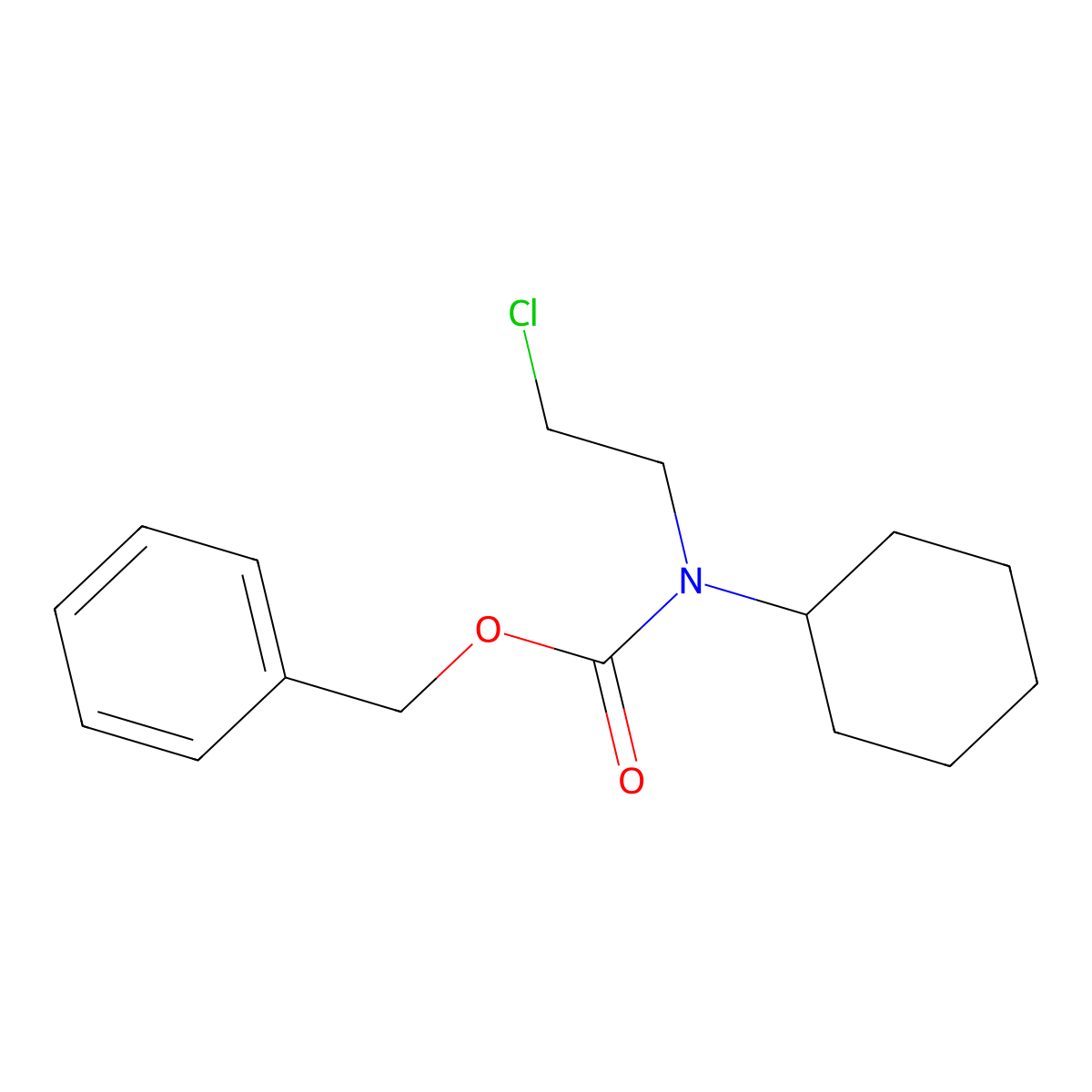 Benzyl (2-chloroethyl)cyclohexylcarbamate molecular structure, CAS 101269-83-4