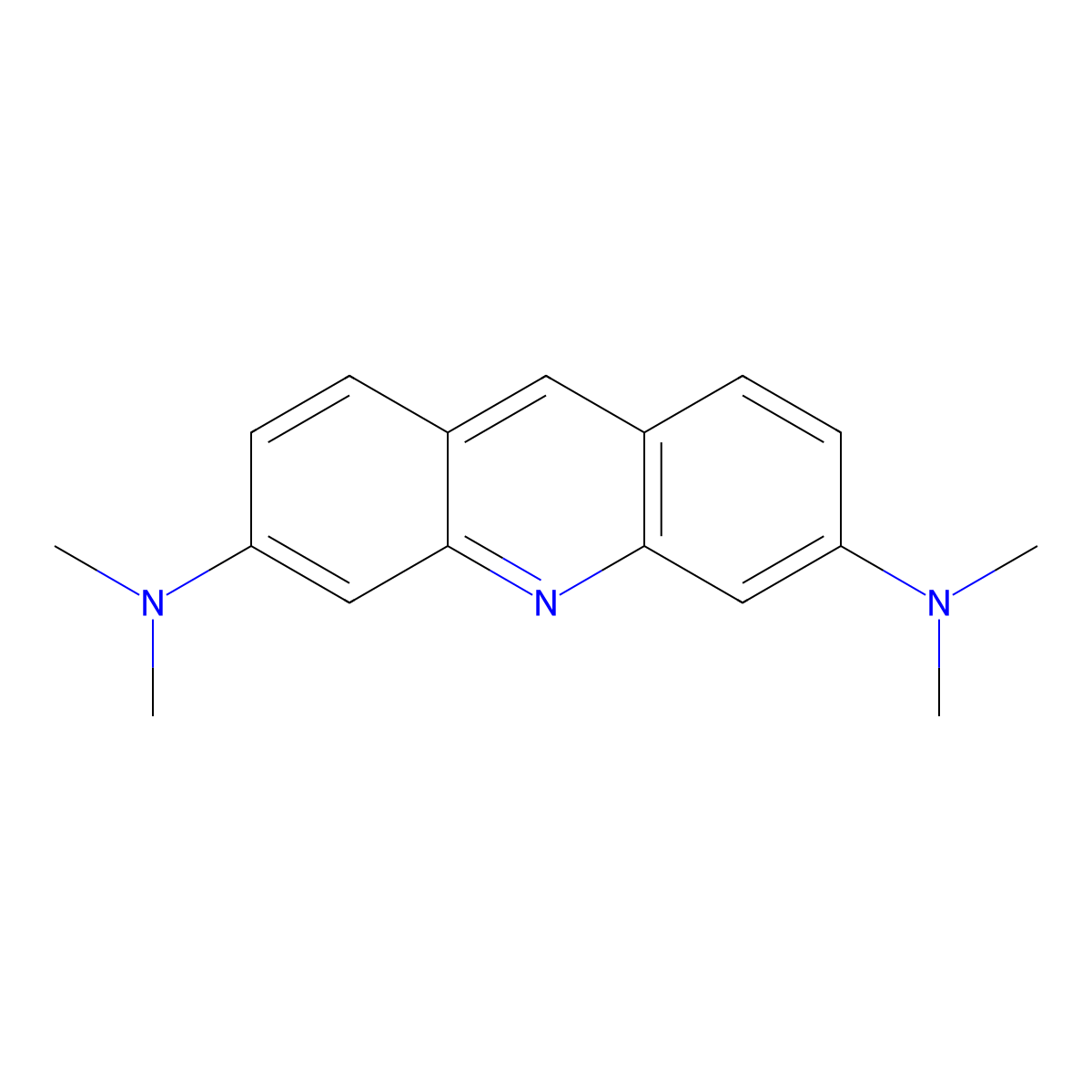 Acridine Orange Base molecular structure, CAS 10127-02-3