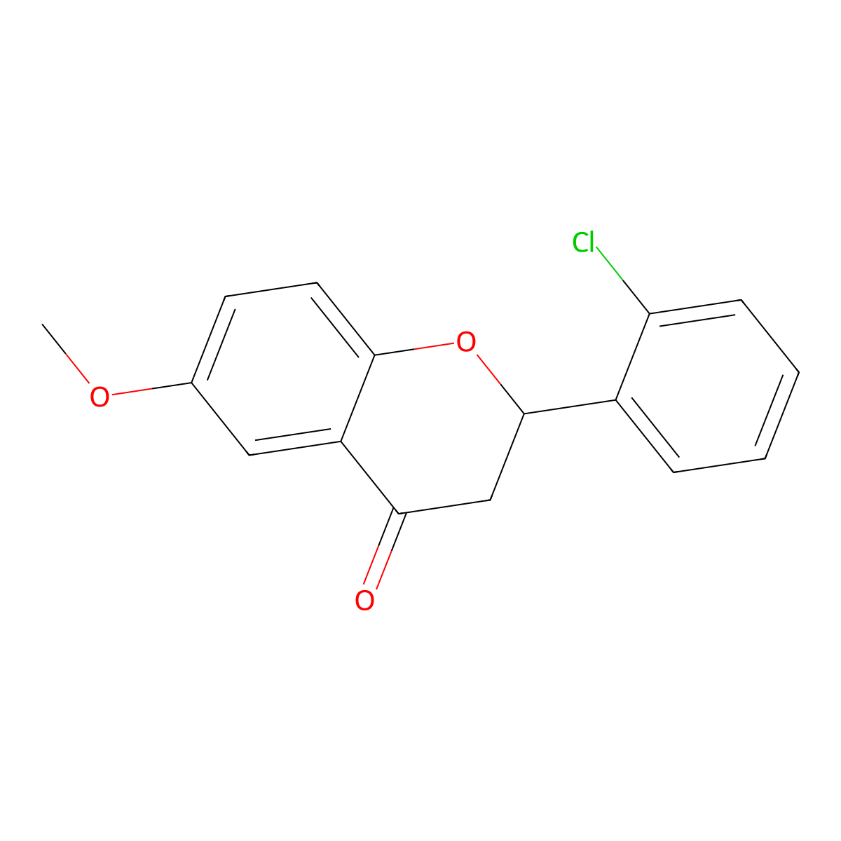 2-(2-Chlorophenyl)-6-methoxychroman-4-one molecular structure, CAS 101272-90-6
