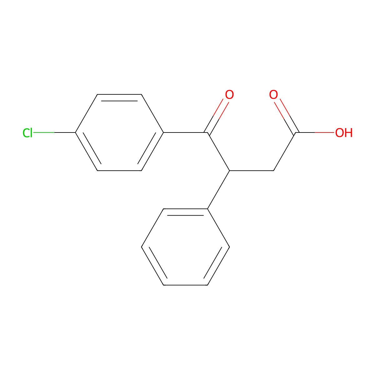 4-(4-Chlorophenyl)-4-oxo-3-phenylbutanoic acid molecular structure, CAS 101272-92-8