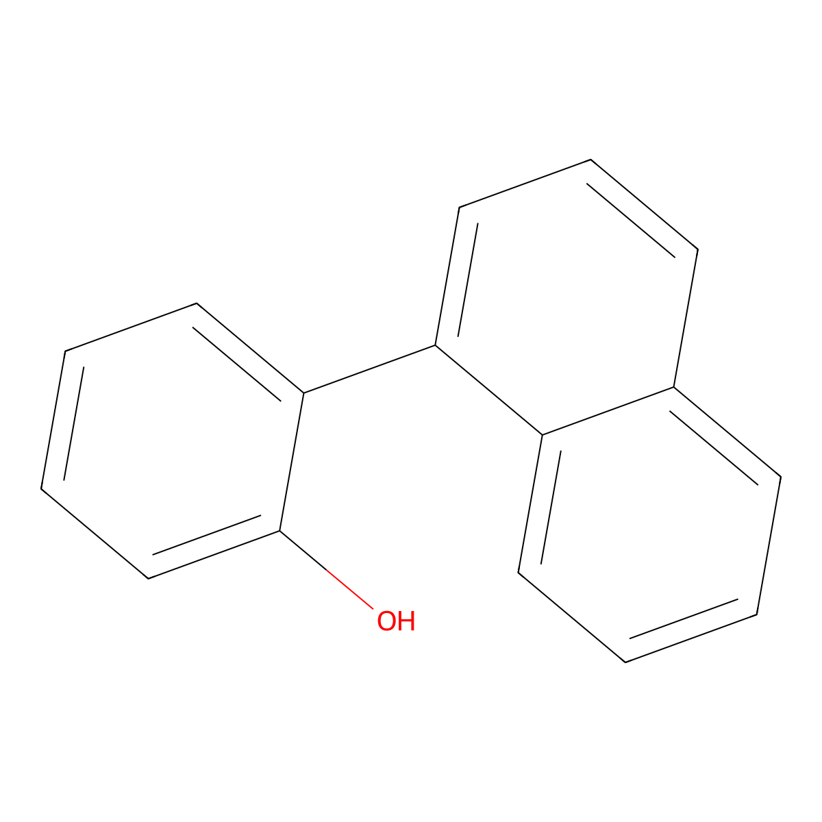 2-(Naphthalen-1-yl)phenol molecular structure, CAS 101277-90-1