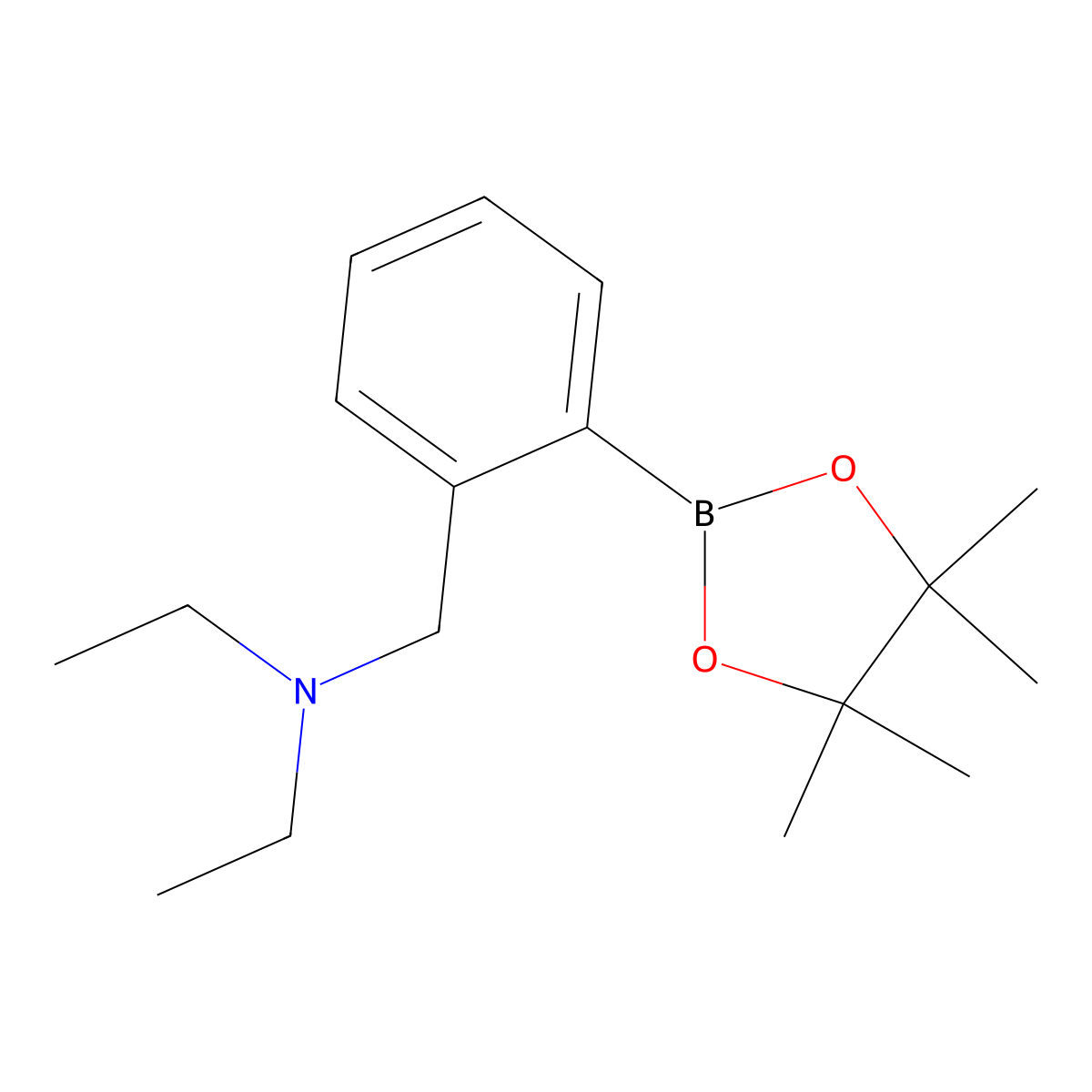 N,N-Diethyl-2-(4,4,5,5-tetramethyl-1,3,2-dioxaborolan-2-yl)benzenemethanamine molecular structure, CAS 1012785-46-4